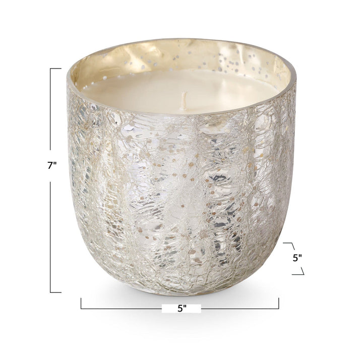 Illume Candle Balsam & Cedar Large Boxed Crackle Glass Candle