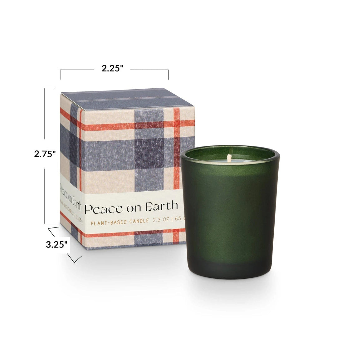 Illume Candle Balsam & Cedar Peace on Earth Boxed Votive Candle