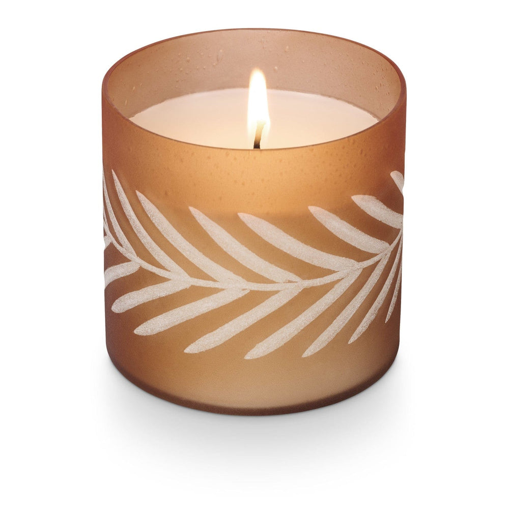 Illume Candle Copper Leaves Gather Glass Candle