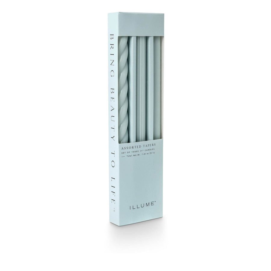 Illume Candle Fresh Sea Salt Assorted Candle Tapers 3-Pack