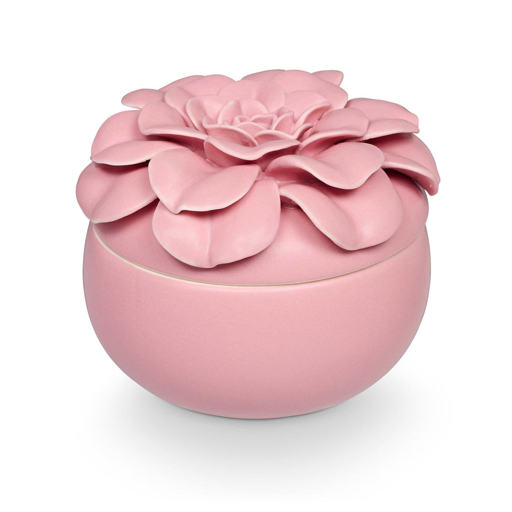 Illume Candle Pink Pepper Fruit Ceramic Flower Candle