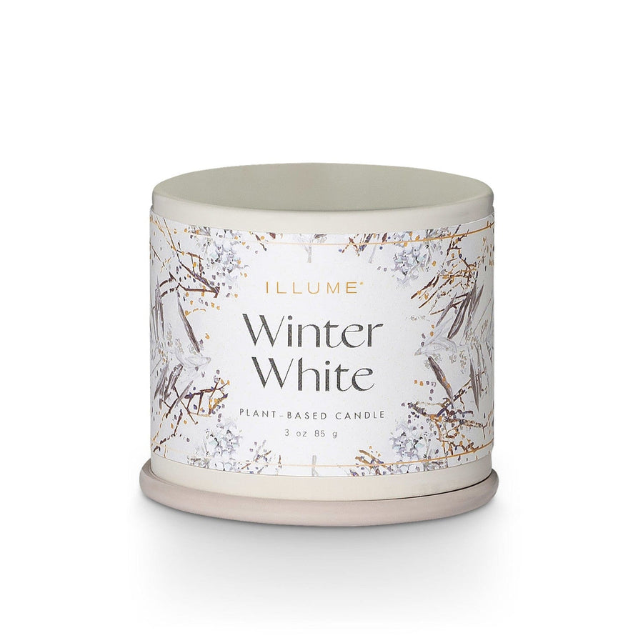 Illume Candle Winter White Demi Vanity Tin Candle
