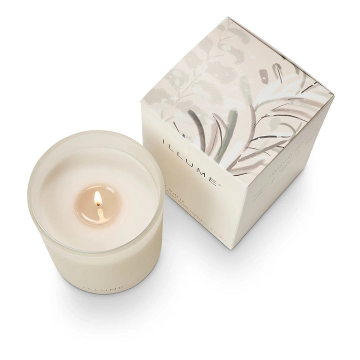 Illume Candle Winter White Refillable Boxed Glass Candle