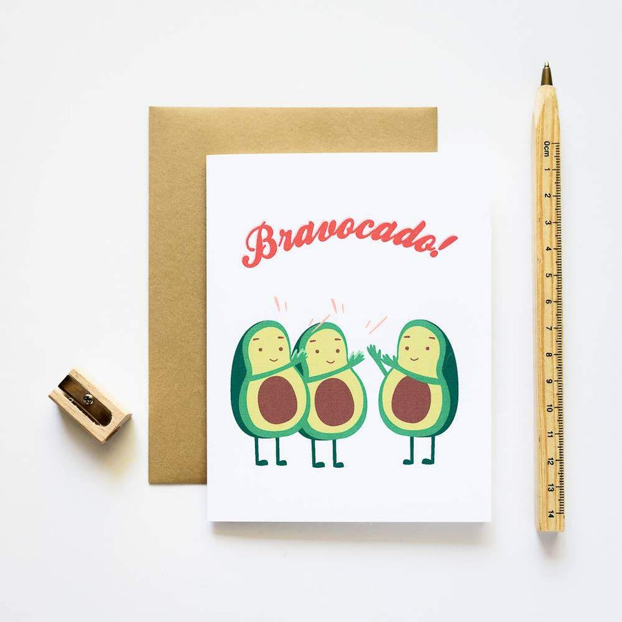 Ilootpaperie Card Bravocado Avocado Congratulations Card