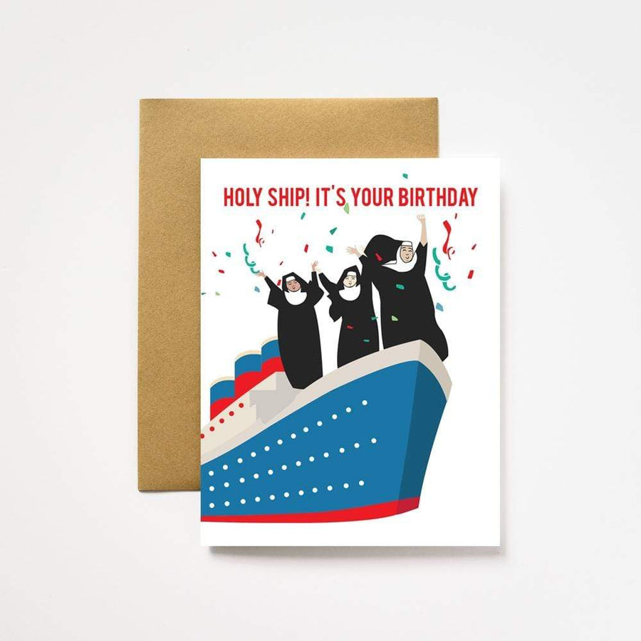 Ilootpaperie Card Holy Ship Birthday Card