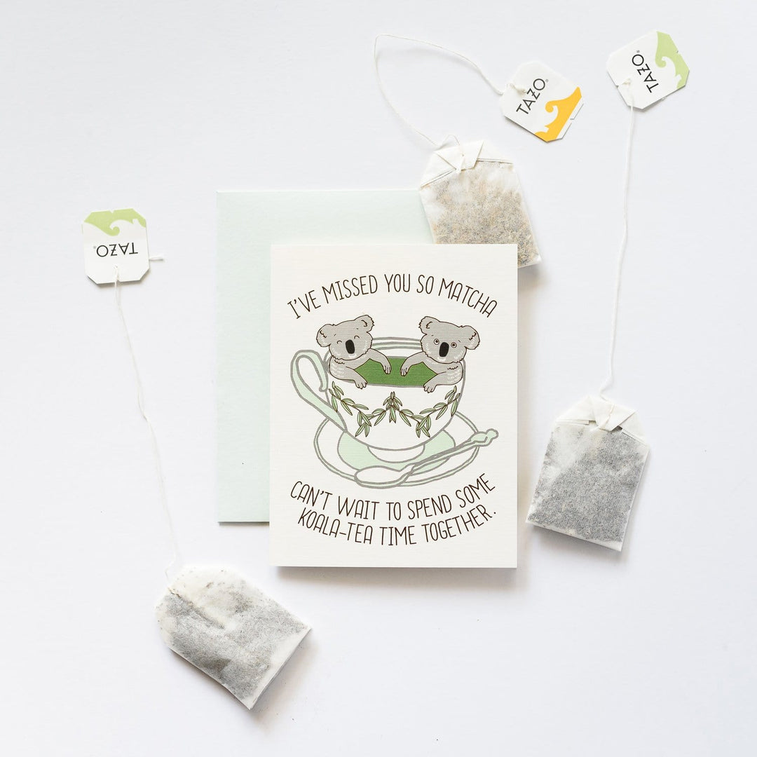 Ilootpaperie Card Koala-Tea Time Card