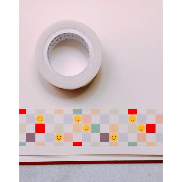 Ilootpaperie Tape Checkers and Happy Faces Washi Tape