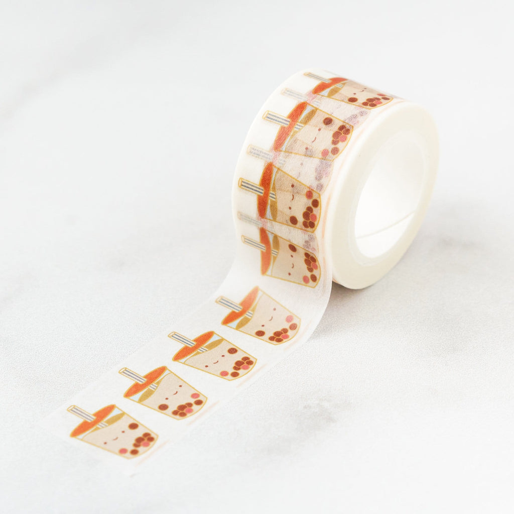 I Love Bubble Tea Washi Tape, Bubble Tea Washi Crafting Tape 