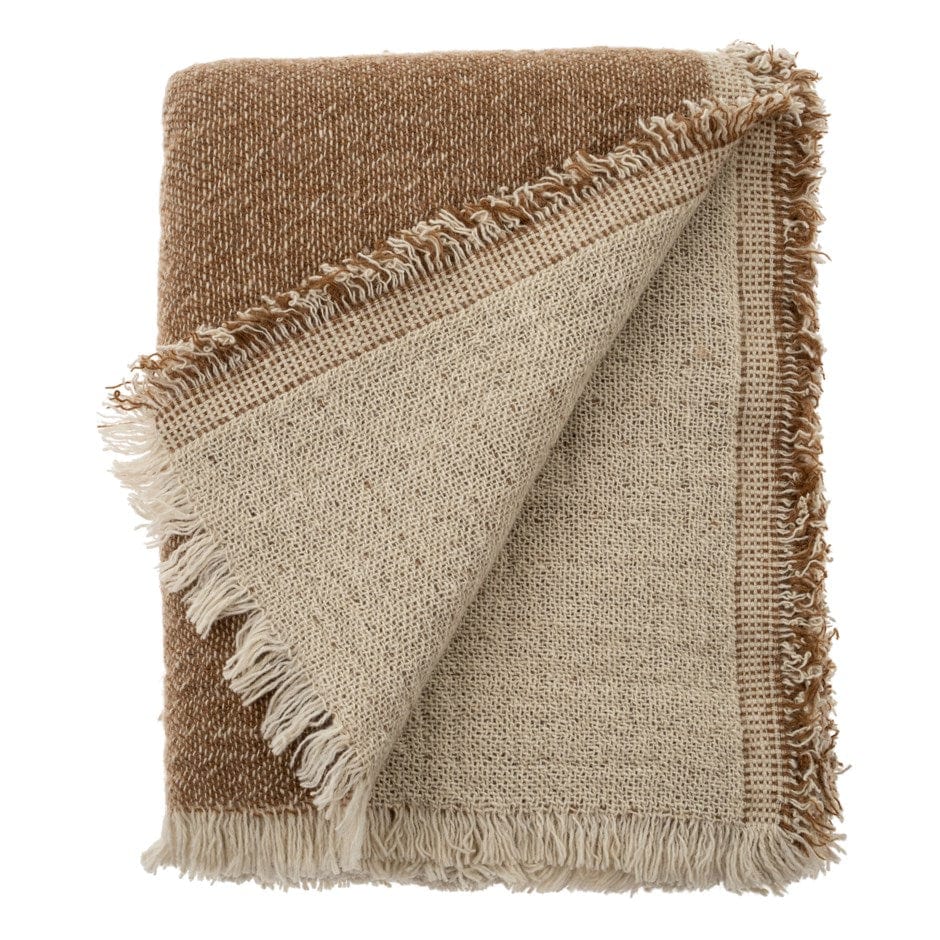 Indaba Blanket Meribel Reversible Pecan Throw