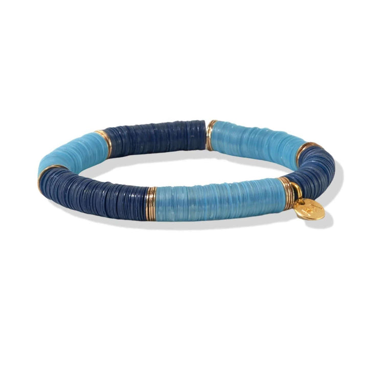 Ink + Alloy Bracelets Navy Blue Large Sequin Stretch Bracelet