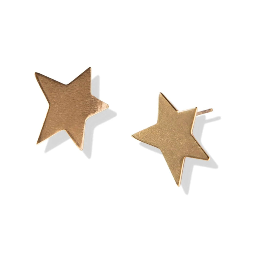 Ink + Alloy Earrings Brass Star Earrings