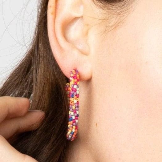 Ink + Alloy Earrings Confetti Small Hoop Earrings