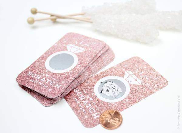 Inklings Games Glitter Bridal Scratch-Off Game