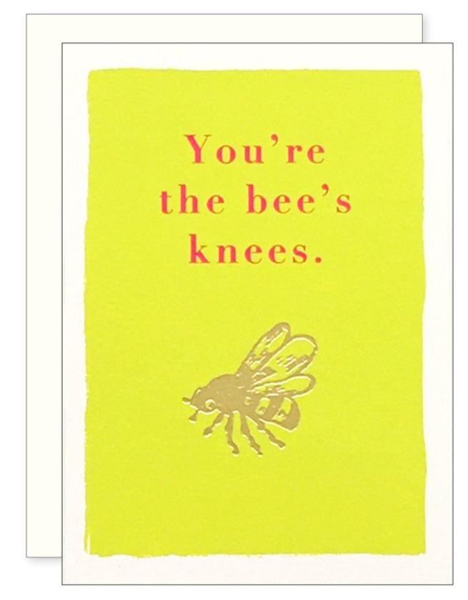 J. Falkner Card Bee's Knees Enclosure Card