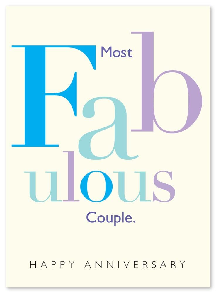J. Falkner Card Fabulous Anniversary Card