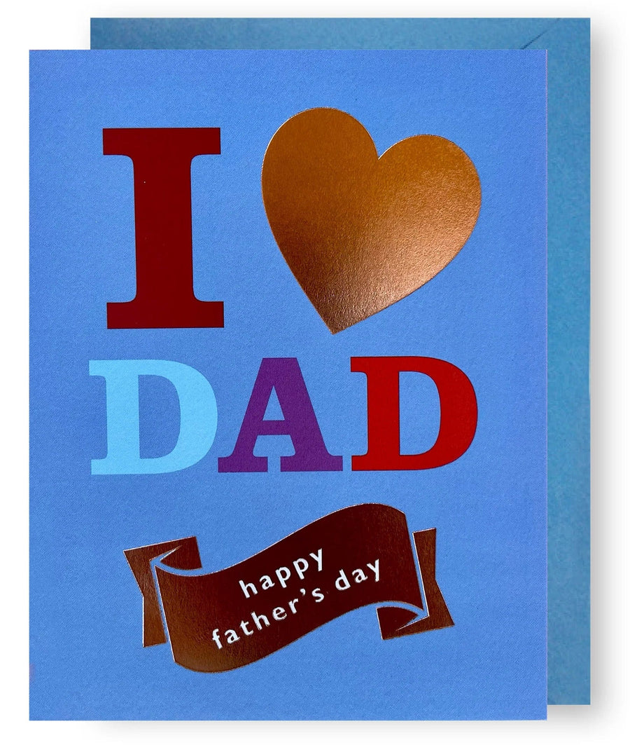 J. Falkner Card I Heart Dad Father's Day Card