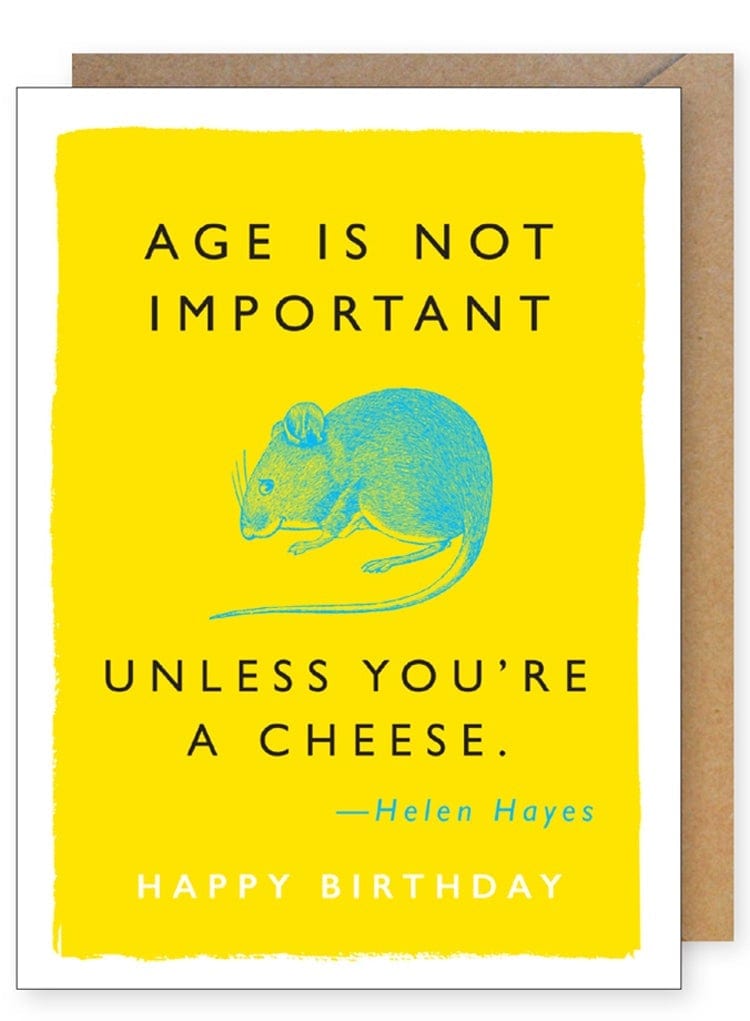 J. Falkner Card Mouse Quote Birthday Card