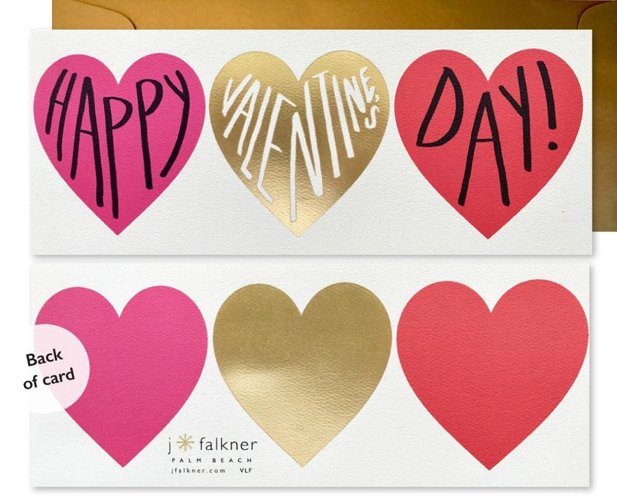 J. Falkner Card Valentine's Banner Card