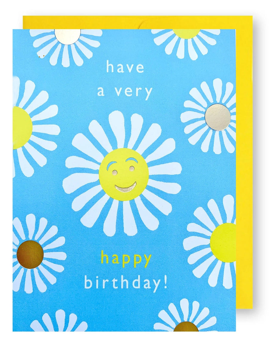 J. Falkner Enclosure Card Daisies Enclosure Birthday Card