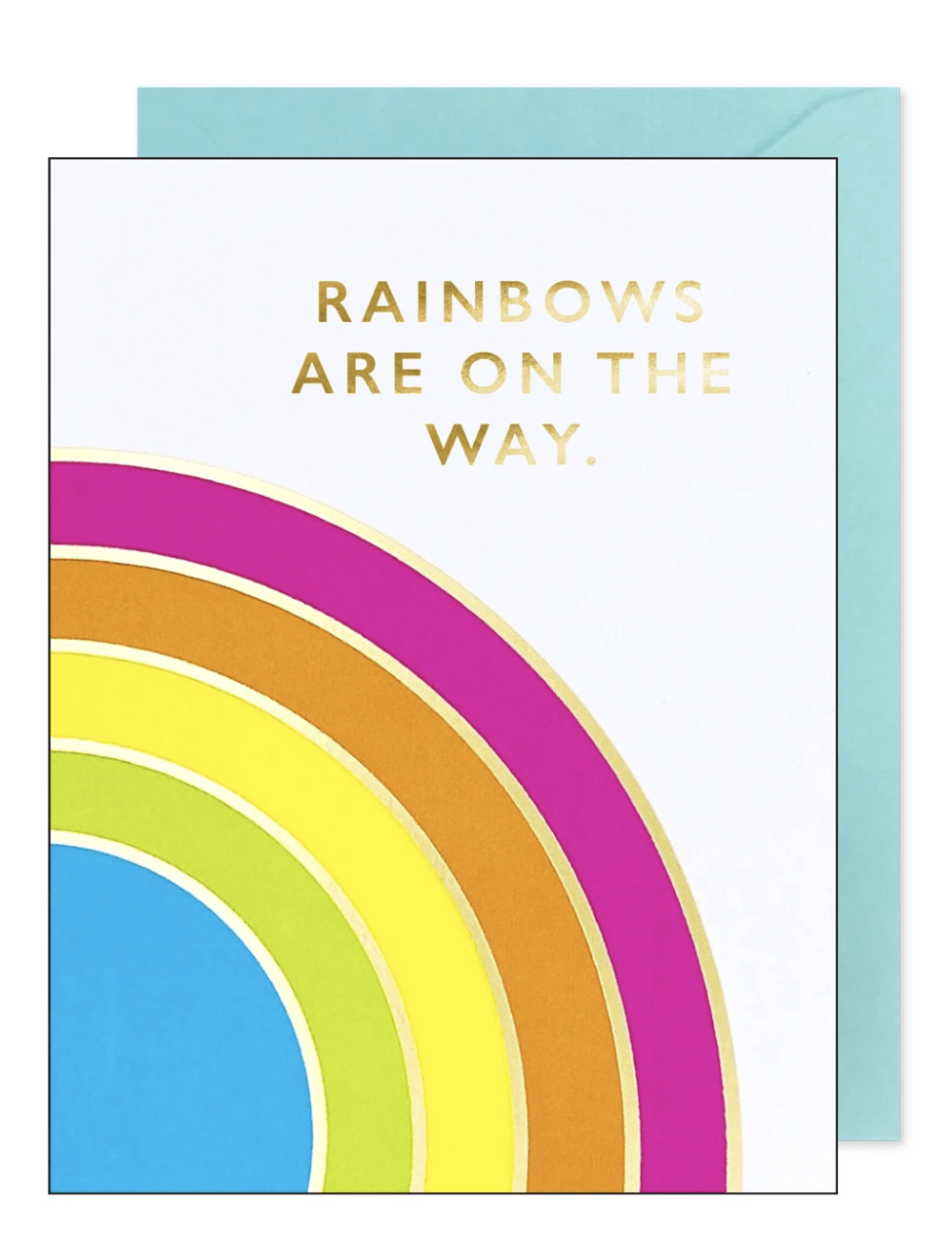 J. Falkner Single Card Rainbow Friendship Card