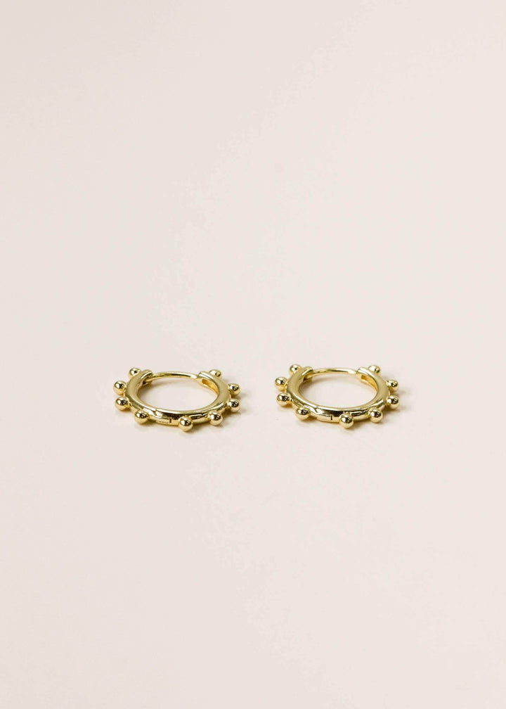 JaxKelly Earrings Golden Hoop - Beaded