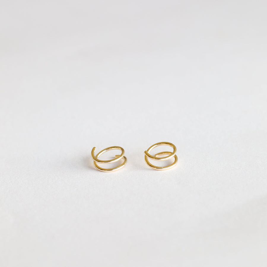 JaxKelly Earrings Minimalist Spiral Earrings