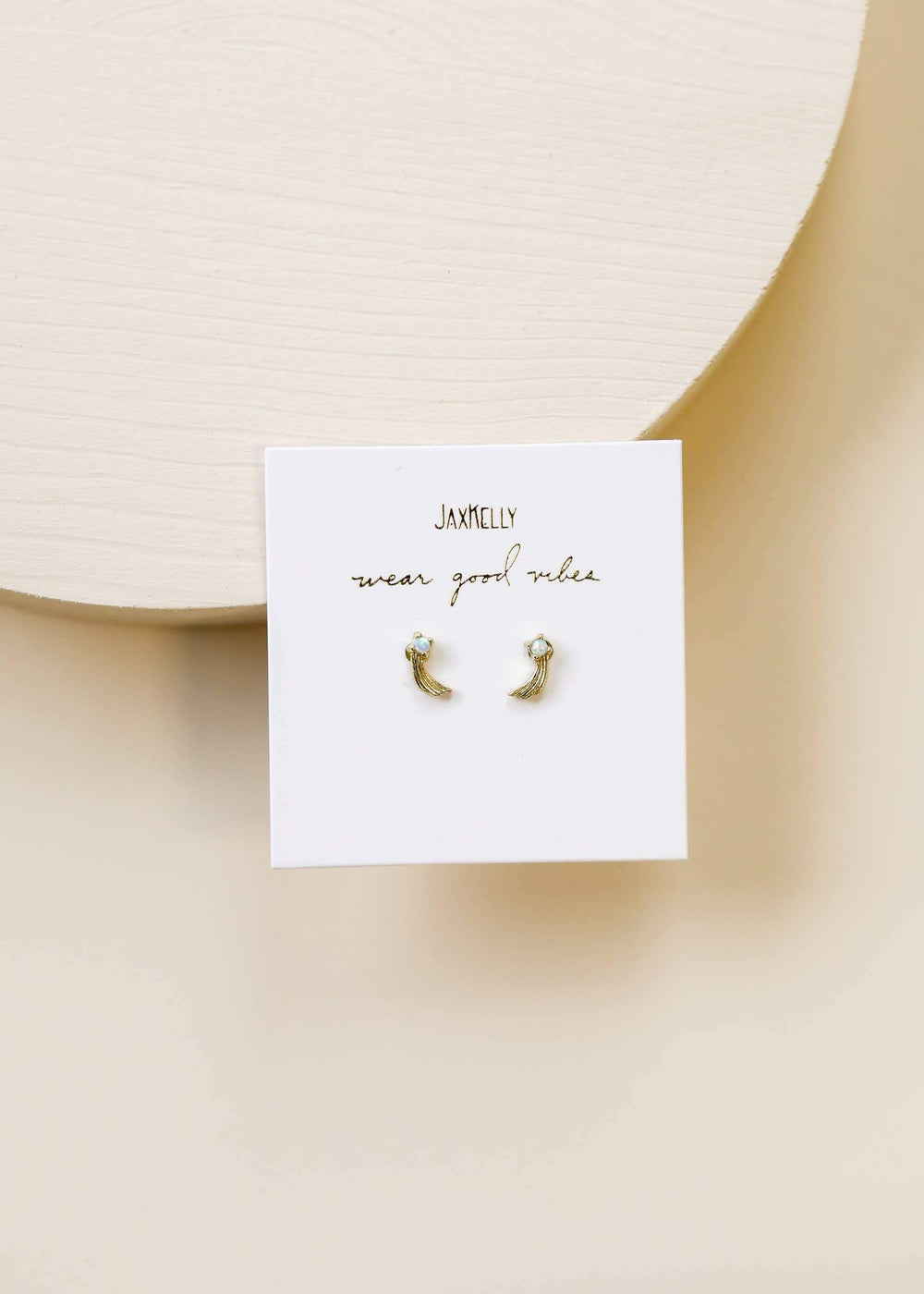 JaxKelly Earrings Opal Nova Stud