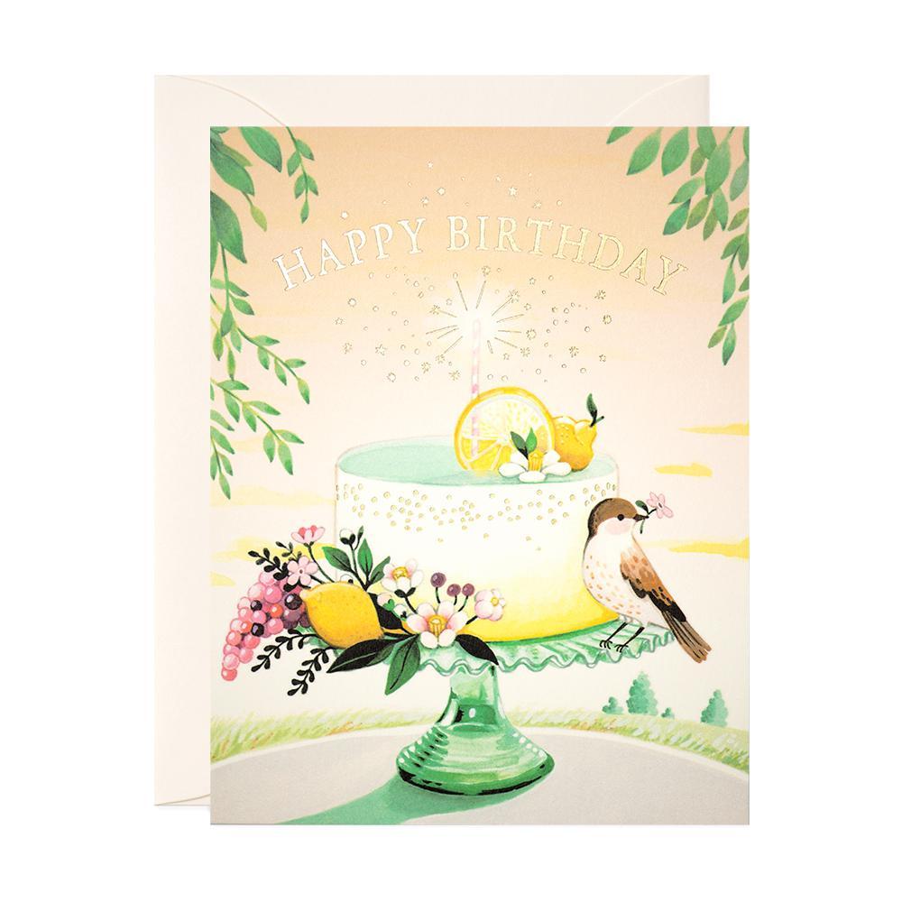 JooJoo Paper birthday card Lemon Cake Birthday Card