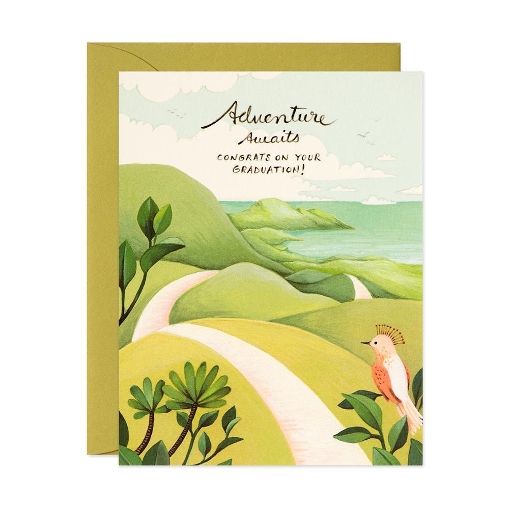 JooJoo Paper Graduation Card Adventure Awaits Graduation Card