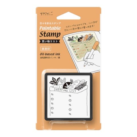JPT America Stamps Paintable Stamp Pre-Inked Shopping List