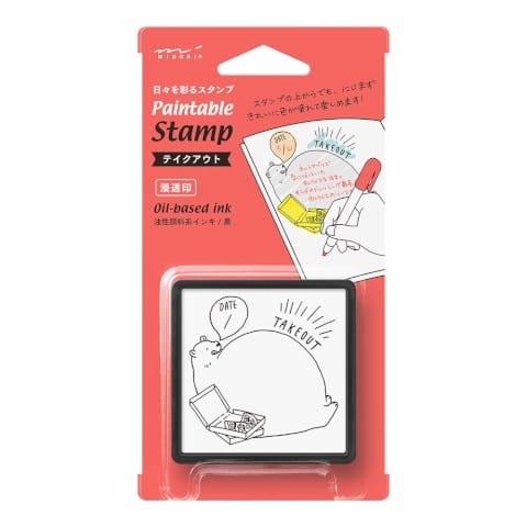 JPT America Stamps Paintable Stamp Pre-Inked Take Out