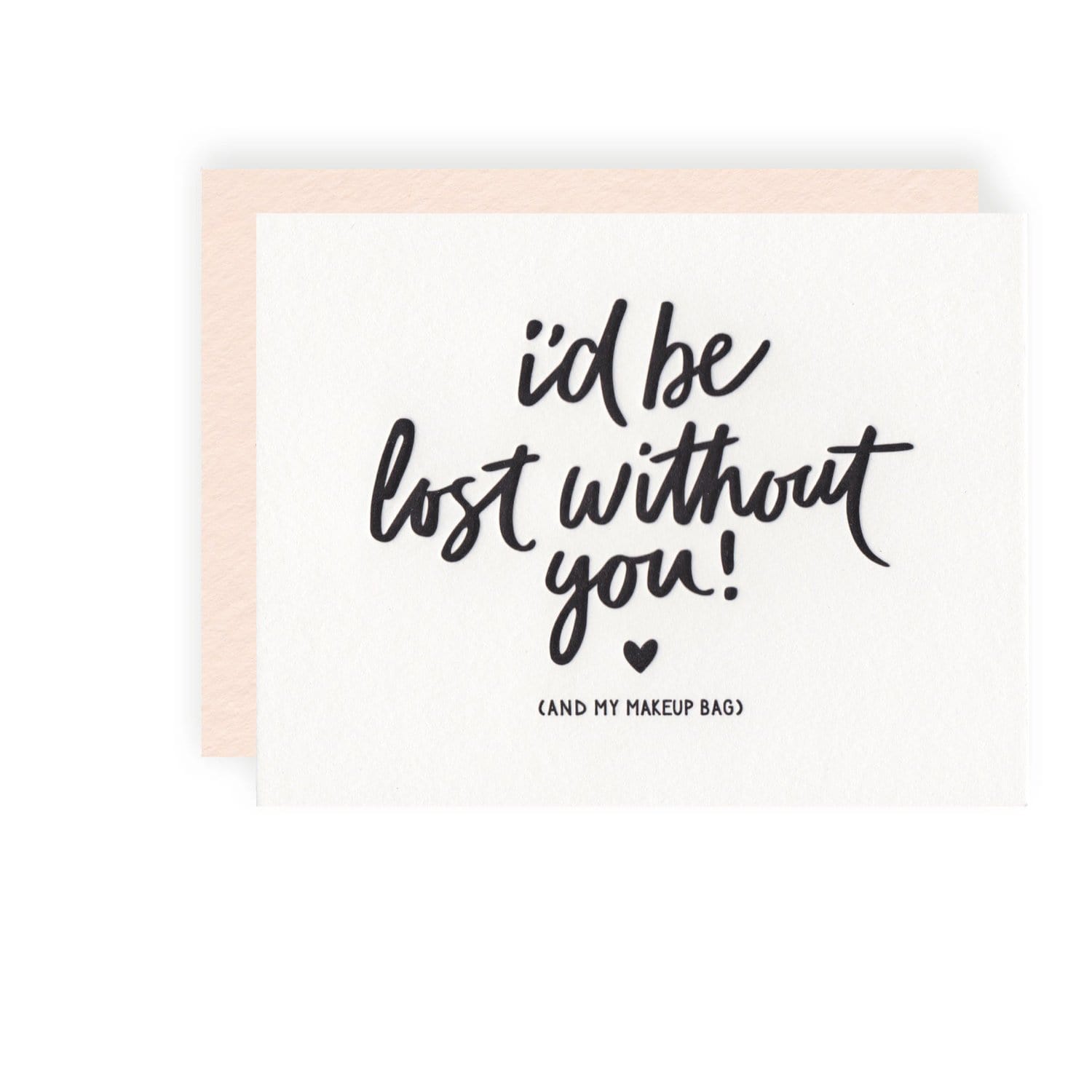 KB Paperie Card Makeup Bag Card