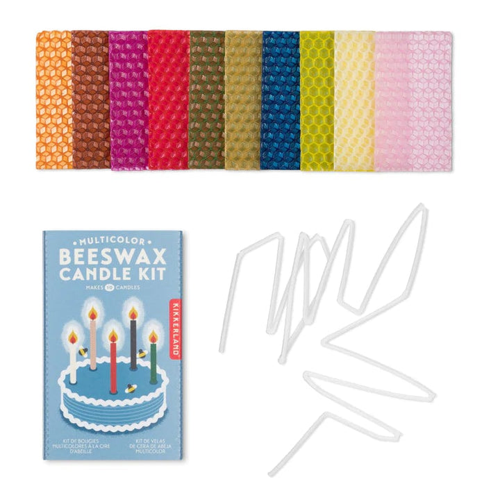 Kikkerland Birthday Candles Multicolor Beeswax Candle Kit