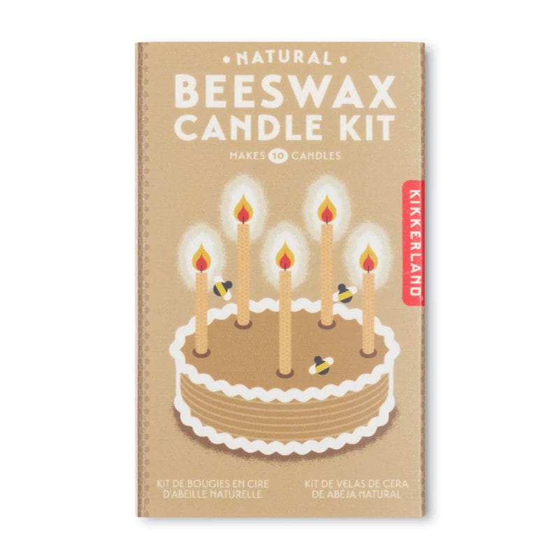 Kikkerland Birthday Candles Natural Beeswax Candle Kit