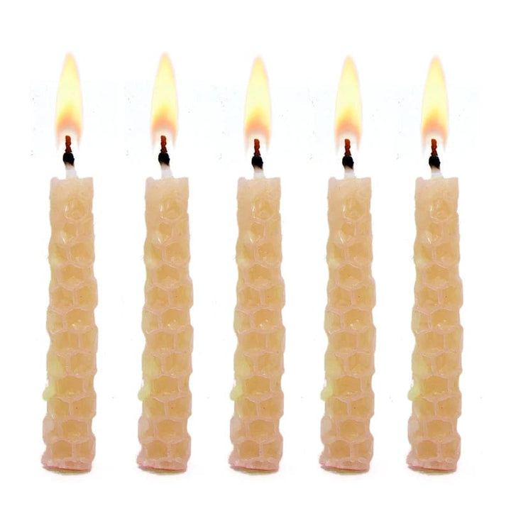 Kikkerland Birthday Candles Natural Beeswax Candle Kit