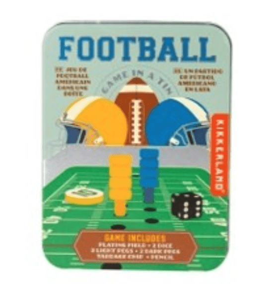 Kikkerland Games Football in A Tin