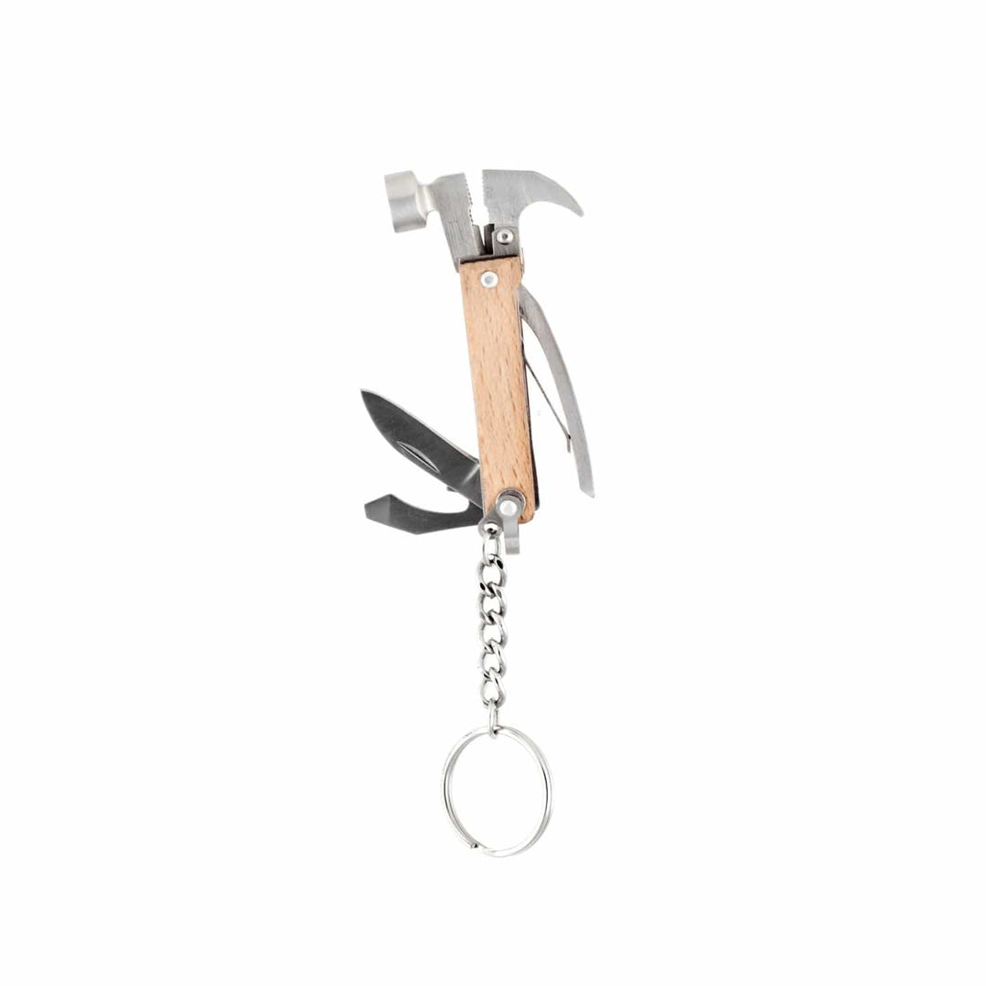 Kikkerland Keychain Wood Mini Hammer Tool