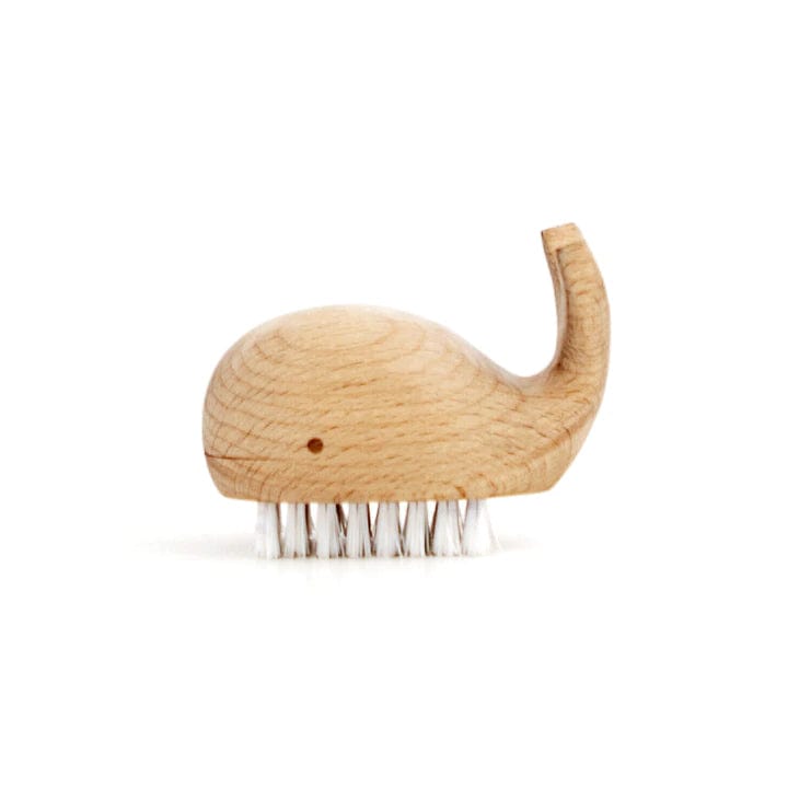 Kikkerland Nails Wooden Whale Nail Brush