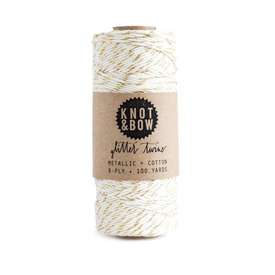 Knot & Bow Twine Gold Natural Baker's Cotton Twine