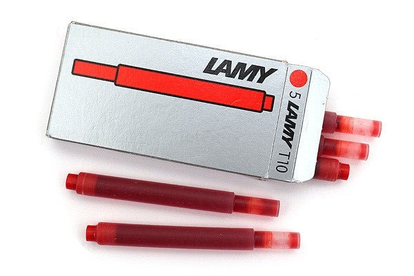 Lamy Fountain Pen LAMY T10 Red Fountain Pen Ink Cartridges