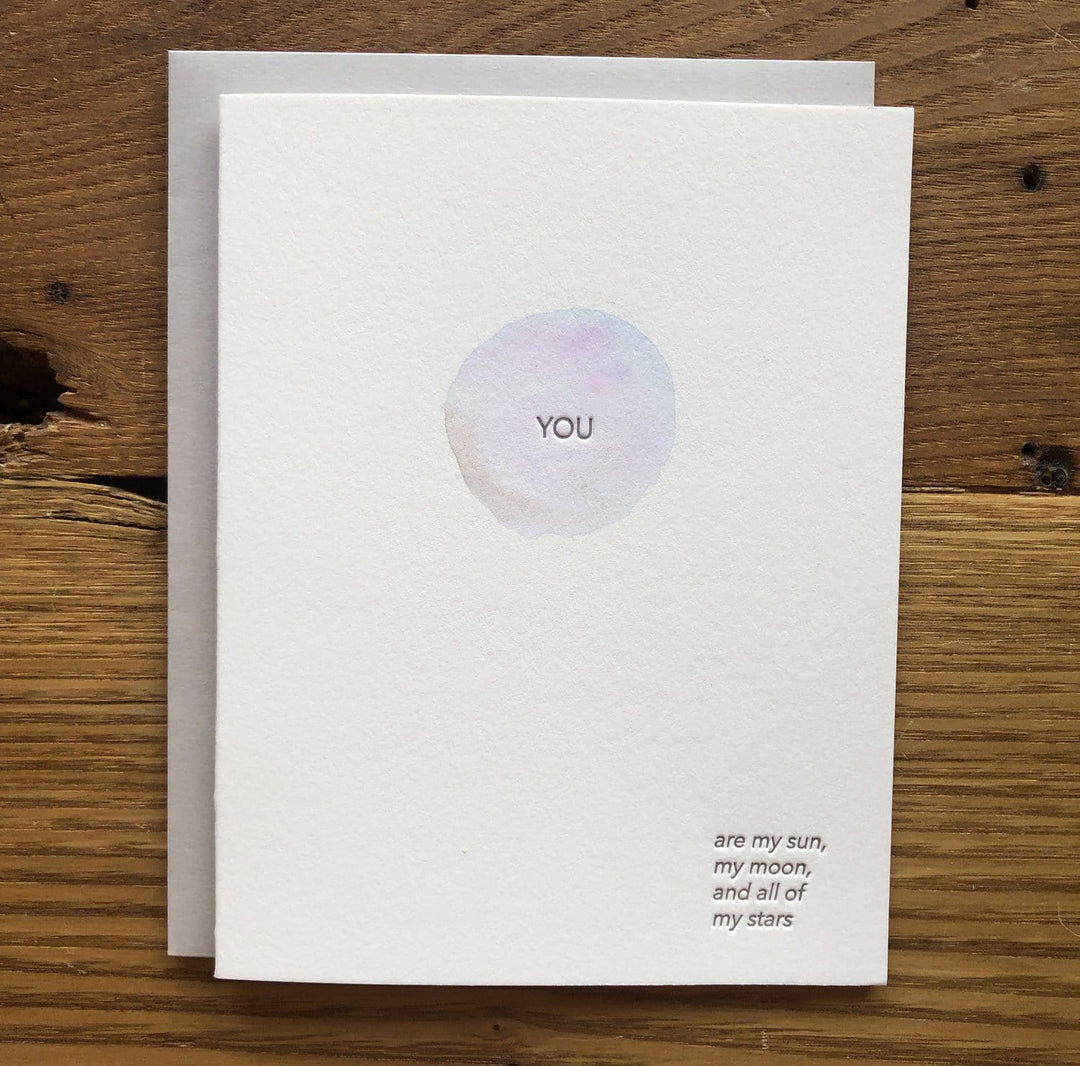 Lark Press Card YOU...are my sun, my moon Card
