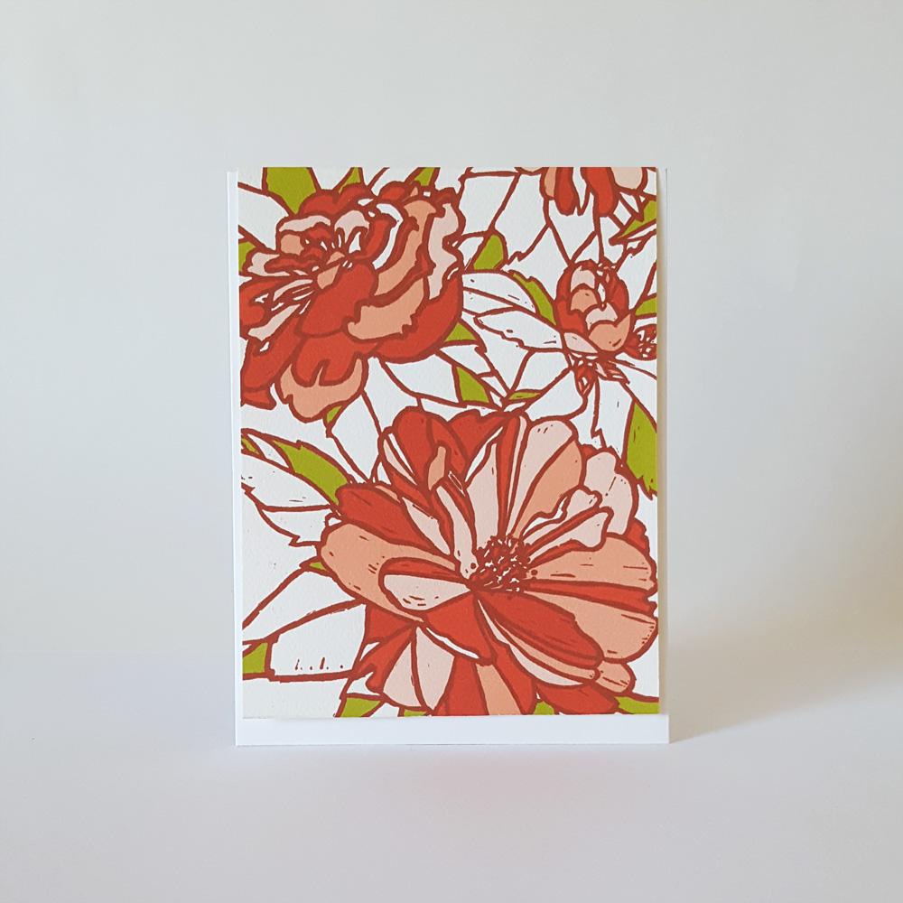 Little Green Boxed Card Set Assorted Flower Blank Note Card Set of 8