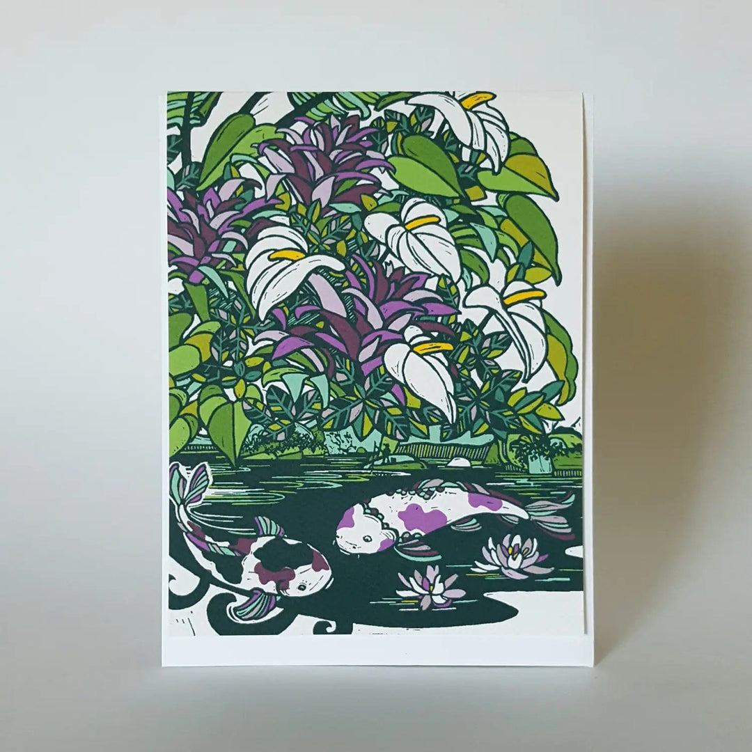 Little Green Boxed Card Set Assorted Tropical Blank Note Card Set of 8