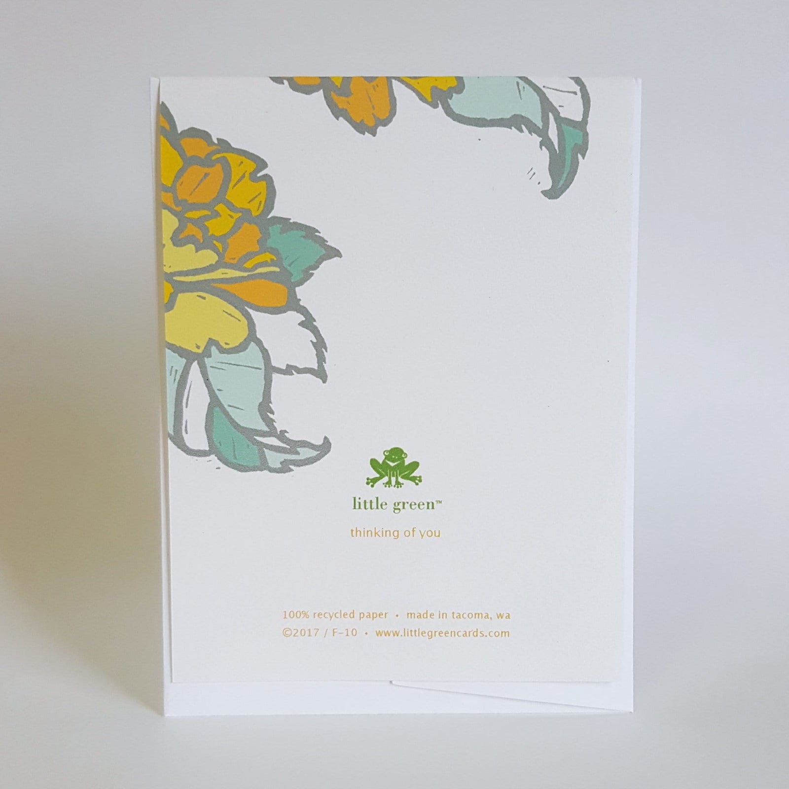 Little Green Card Thinking of You Greeting Card