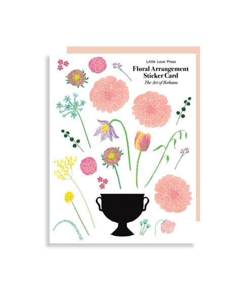 Little Love Press Card DIY Floral Arrangement Sticker Sheet Card