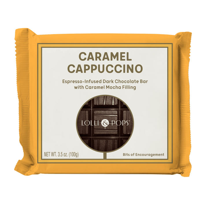 Lolli & Pops Candy Caramel Cappuccino Chocolate Bar