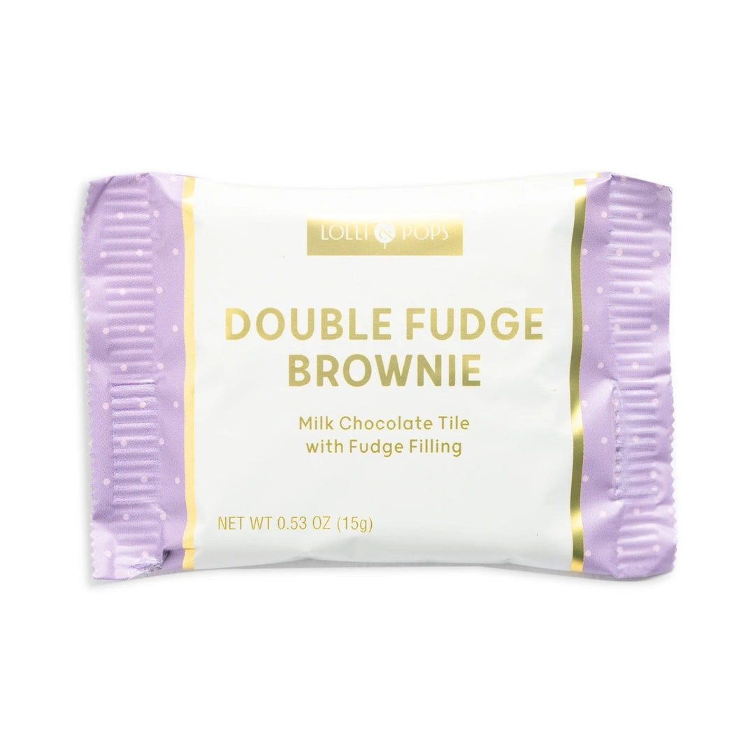 Lolli & Pops Candy Milk Chocolate Double Fudge Brownie Tile