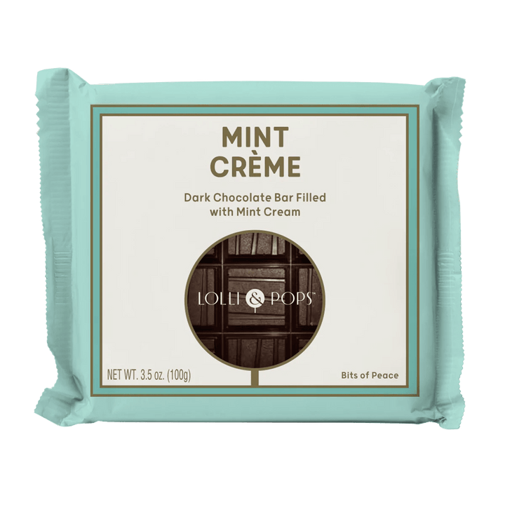 Lolli & Pops Candy Mint Crème Chocolate Bar