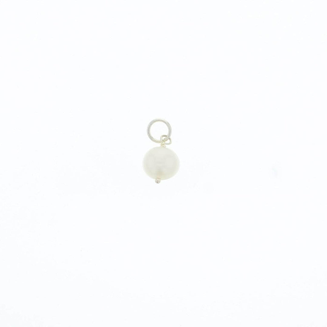 Lotus Jewelry Studio Charm June - Pearl Silver Natural Birthstone Charms