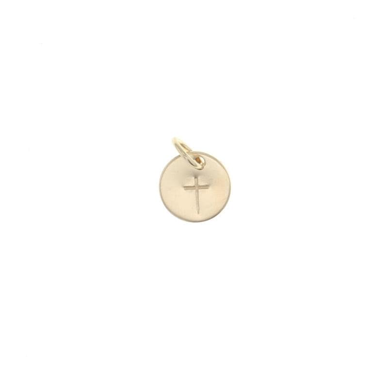 Lotus Jewelry Studio Jewelry 14k Gold Filled Cross Trinket Tag